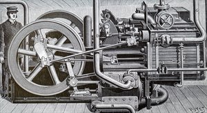 Eine Gefriermaschine für Schiffe mit verderblicher Fracht