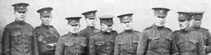 Eine Gruppe kanadischer Soldaten, 1914 von Unbekannt