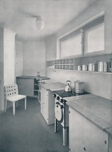 Eine Küche, entworfen von Professor Oswald Haerdtl, Wien, 1935