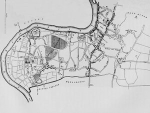 Eine Karte von Fulham im Jahr 1813, 1911
