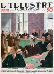 Eine Sitzung des Untersuchungsausschusses, 1934