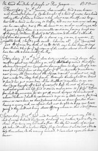 Eine Seite aus dem Tagebuch von John Newton, 1750-1754 (1965)
