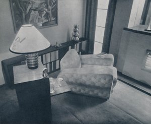 Ein kleines Zimmer, entworfen und eingerichtet von Michael Dawn, Bedford, England, 1935 von Unbekannt