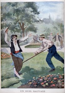 Ein wilder Kampf mit Erntewerkzeugen, 1902
