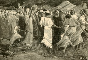 Aaron und die Israeliten beten das Kalb an, 1890
