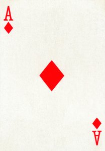 Karo-Ass aus einem Kartenspiel von Goodall & Son Ltd., ca. 1940 von Unbekannt