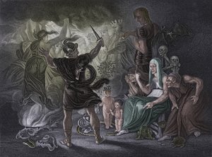 Akt IV Szene i aus Macbeth, 19. Jahrhundert