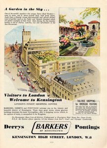 Werbung für Barkers of Kensington, 1951