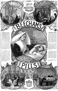 Werbung für Beechams Pills, 1887