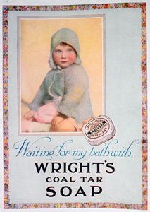 Werbung für Wrights Kohleteerseife, 1924 von Unbekannt
