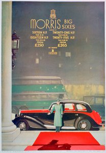 Werbung für den Morris Big Six Motorwagen, 1936 von Unbekannt