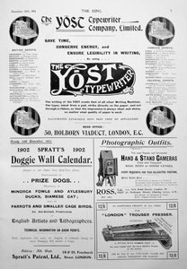 Werbeseite aus dem King-Magazin, 14. Dezember 1901 von Unbekannt
