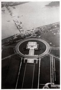 Luftaufnahme des Lincoln Memorial, Washington DC, USA, von einem Zeppelin, 1928-1933