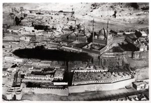 Luftaufnahme der Moschee von Muhammad Ali Pasha, Kairo, Ägypten, aus einem Zeppelin