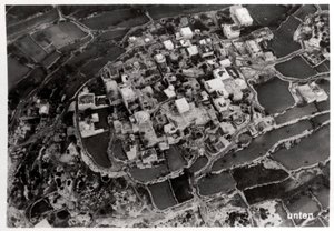Luftaufnahme der Höhen um Jerusalem, Palästina, von einem Zeppelin, 1931-1933