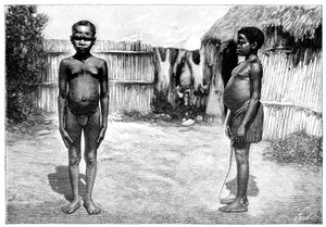Akka Mann und Frau, um 1880 von Unbekannt