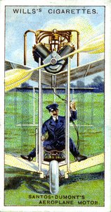 Alberto Santos-Dumont, brasilianischer Luftfahrtpionier, erster aufgezeichneter Flug in Europa, 1906, 1915 von Unbekannt