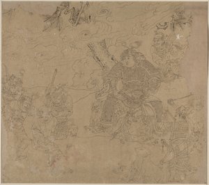Album mit daoistischen und buddhistischen Themen: Suche den Berg: Blatt 41, 1200er von Unbekannt