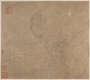 Album mit daoistischen und buddhistischen Themen: Suche den Berg (Blatt 50) von Unbekannt