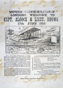 Alcock und Browns bahnbrechender transatlantischer Flug von Unbekannt
