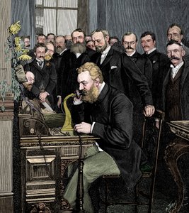 Alexander Graham Bell 1847-1922, schottisch-amerikanischer Erfinder