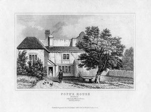 Haus von Alexander Pope, Binfield, Berkshire, Mitte des 19. Jahrhunderts