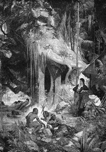Alexander von Humboldt und Aimé Bonpland am Orinoco-Fluss, 1800-1804, 1900