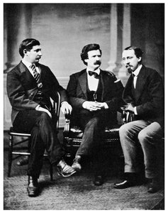 Alfred Townsend, Mark Twain und David Gray, 1871 1955 von Unbekannt