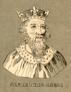 Alfred der Große, um 847-899, 1830 von Unbekannt