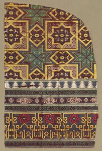 Alhambra-Hängefragment mit dekorierten Bändern von Unbekannt