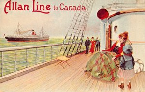 Allan Line nach Kanada, ca. 1900