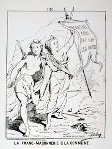 Allegorie der Freimaurerei und der Kommune, Pariser Kommune, 1871