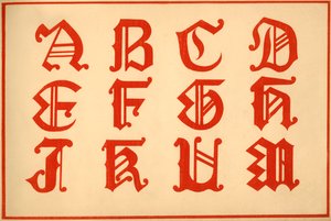 Alphabet, Buchstaben A-M, Großbuchstaben