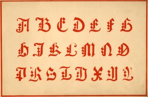 Alphabet, Buchstaben A-Z, Großbuchstaben von Unbekannt