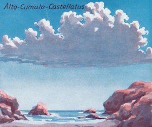 Alto-Cumulo-Castellatus - Ein Dutzend der wichtigsten Wolkenformen am Himmel, 1935