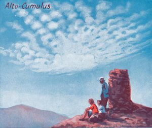 Alto-Cumulus - Ein Dutzend der wichtigsten Wolkenformen am Himmel, 1935 von Unbekannt