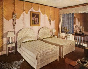 Amerikanisches Schlafzimmer mit moderner Interpretation für George G. Frelinghuysen, Jr., 1941