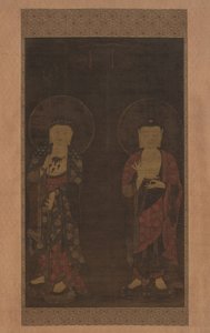 Amitabha und Kshitigarba von Unbekannt