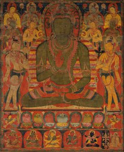 Amoghasiddhi, der Buddha des nördlichen Reinen Landes, ca. 1200-50 von Unbekannt