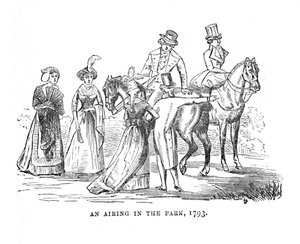 Ein Spaziergang im Park, 1793, ca. 1870 von Unbekannt