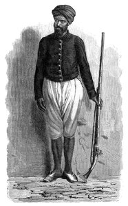Ein arabischer Soldat von Tunis, ca. 1890