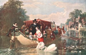 Eine Episode aus den glücklicheren Tagen von Karl I., 1853, um 1902 von Unbekannt