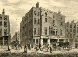 Eine alte Kutschenmacherwerkstatt in Long Acre von Unbekannt