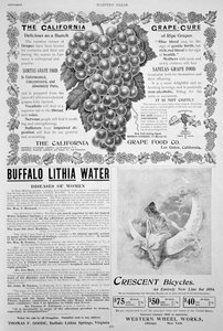 Eine Werbeseite in Harpers Bazar, Ostern, 1894 von Unbekannt