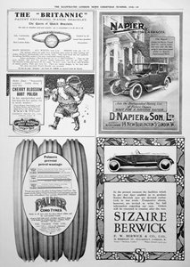 Eine Werbeseite in den Illustrated London News, Weihnachten, 1916 von Unbekannt