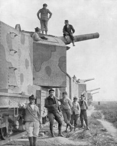 Ein gepanzertes Zugbatterie, 1918