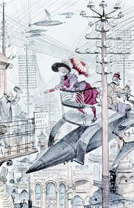 Eine Vorstellung der Welt im Jahr 1953, 1883 von Unbekannt