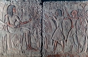 Altägyptisches Relief, um 1300 v. Chr. von Unbekannt