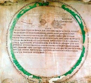 Angelsächsische Weltkarte, 10. Jahrhundert von Unbekannt