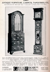 Antike Möbel, Teppiche, Wandteppiche usw., 1921